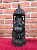 gedetailleerd houten beeld, Ganesha, god der wijsheid, Antiek en Kunst, Ophalen of Verzenden