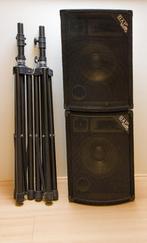 Dapaudio MC-10 luidsprekers met statieven, Ophalen, Gebruikt, Minder dan 500 watt, P.A.