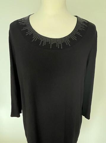 Zwart T-shirt met ronde hals maat L beschikbaar voor biedingen