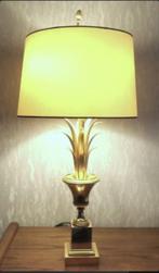 vintage tafellamp Boulanger palm 70er, Ophalen, 50 tot 75 cm, Metaal, Regency