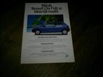 Renault Clio Fidji 1997 2 pag., Boeken, Auto's | Folders en Tijdschriften, Verzenden, Zo goed als nieuw, Renault