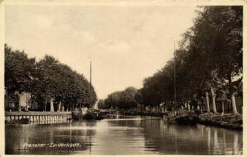 Franeker - Zuiderkade. - boot brug - ongelopen beschikbaar voor biedingen