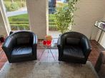 Fauteuils zwart 2 stuks, Ophalen, Zo goed als nieuw, 75 tot 100 cm, 50 tot 75 cm