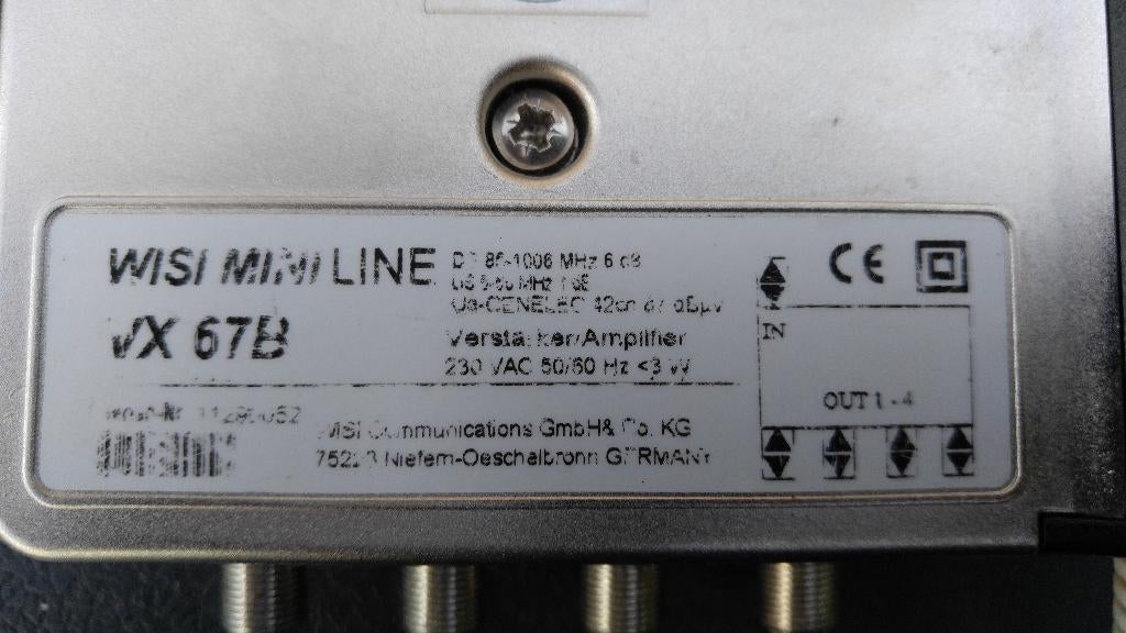 Wisi vx67b antenne versterker zeer goede kwaliteit !!, Verzenden, Nieuw