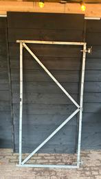 Poortframe Verstelbaar Verzinkt Staal 180x93cm, Tuin en Terras, Tuinpoorten, Gebruikt, Staal, Minder dan 100 cm, Ophalen of Verzenden