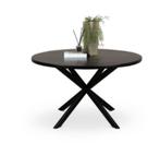 Eettafel Loft zwart mango 150cm, Huis en Inrichting, Stoelen, Ophalen, Zwart, Nieuw, Eén