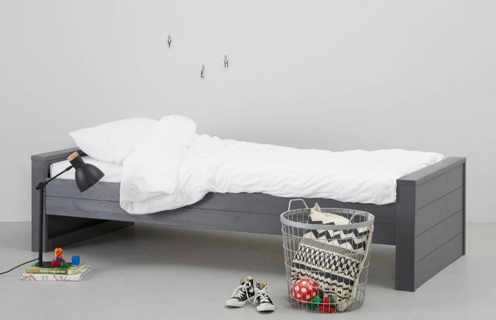 Houten bedframe Woood Dennis, Huis en Inrichting, Slaapkamer | Bedden, Gebruikt, Eenpersoons, 90 cm, Hout, Ophalen