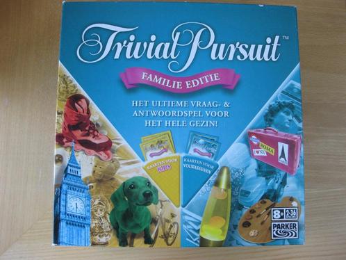 Triviant Familie editie Trivial Pursuit, Hobby en Vrije tijd, Gezelschapsspellen | Bordspellen, Zo goed als nieuw, Vijf spelers of meer