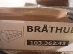 Nieuwe hoes BRATHULT 3-zits slaapbank BORRED grijusgroen, Ophalen of Verzenden, Nieuw, Tweepersoons, Stof