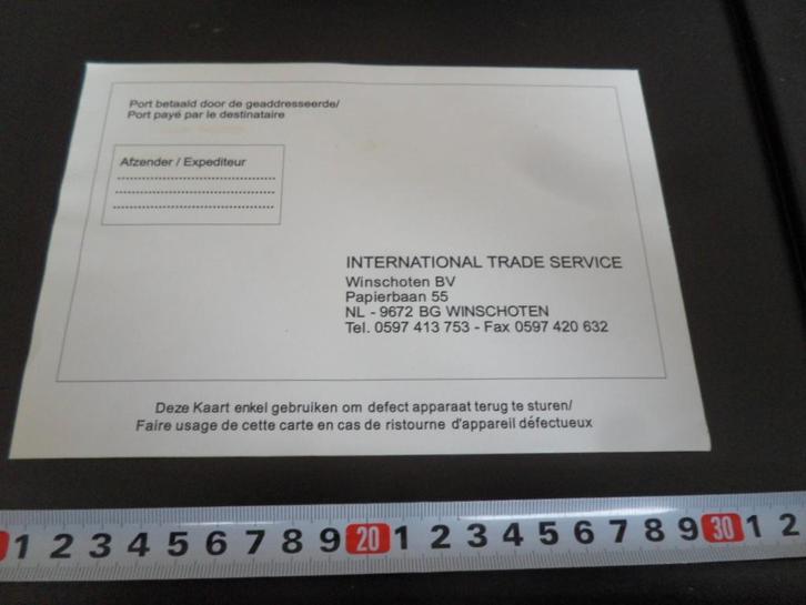 sticker Winschoten International Trade Service, Verzamelen, Stickers, Zo goed als nieuw, Ophalen