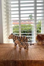 Houten Tijger Set - Vintage Speelgoed, Ophalen of Verzenden