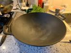Gietijzeren wokpan Rela Elektro 33 cm, Keramische plaat, Gebruikt, Ophalen of Verzenden, Wok