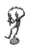 Verbronst tin figurine Clini Clowns Brigitte Va, Verzamelen, Beelden en Beeldjes, Ophalen of Verzenden, Zo goed als nieuw, Mens