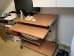 Bureau, Ophalen, Met wielen, Zo goed als nieuw, Bureau