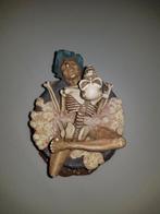 Beeldje van heksenketel, heks en skelet., Ophalen of Verzenden, Zo goed als nieuw, Fantasy