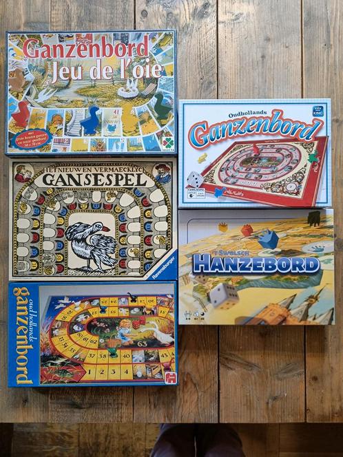 5 X Ganzenbord., Hobby en Vrije tijd, Gezelschapsspellen | Bordspellen, Zo goed als nieuw, Ophalen of Verzenden