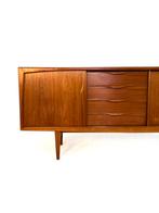 Vintage teakhouten sideboard, Heinrich Riestenpatt ‘60, Huis en Inrichting, Kasten | Dressoirs, Vintage retro buisframe design rotan webbing papercord deens