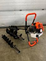 Nieuwe 2-takt benzine grondboor met boren, Tuin en Terras, Hand-tuingereedschap, Ophalen, Grondboor, ., Nieuw