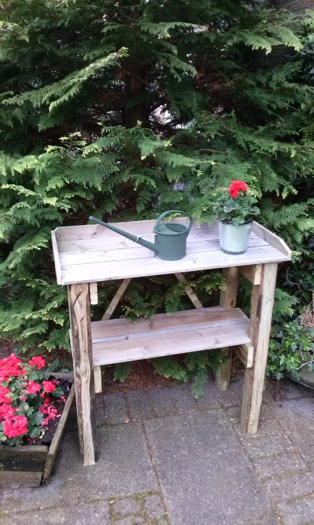 Oppottafel Tuintafel Tuinspiegel Rozenrekje, Tuin en Terras, Tuintafels, Nieuw, Rechthoekig, Ophalen