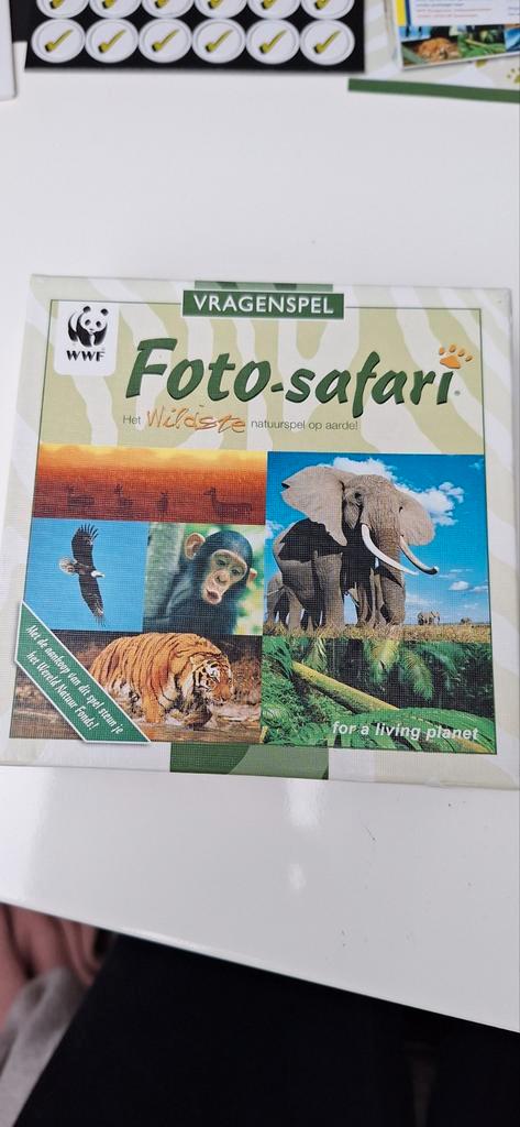 Foto-safari Vragenspel WWF, Hobby en Vrije tijd, Gezelschapsspellen | Bordspellen, Nieuw, Drie of vier spelers, Vijf spelers of meer