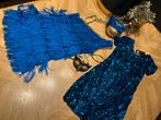 Shabby jurk dames maat m set party masker fout feetsje disco, Ophalen of Verzenden, Nieuw