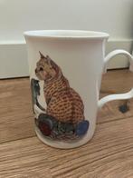 Vintage mok - Cat lovers, Roy Kirkham 1989, Huis en Inrichting, Keuken | Servies, Ophalen of Verzenden, Zo goed als nieuw, Overige stijlen