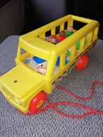 FISHER PRICE VINTAGE PLAY FAMILY schoolbus compleet, Speelset, Gebruikt, Ophalen of Verzenden