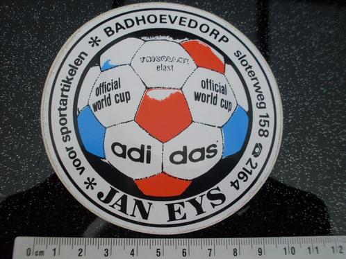 sticker adidas Jan Eys badhoevedorp official world cup, Verzamelen, Stickers, Zo goed als nieuw, Bedrijf of Vereniging, Verzenden
