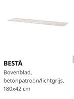 Ikea bovenblad besta lichtgrijs/betongrijs tv meubel, Ophalen, 150 tot 200 cm, Zo goed als nieuw, Minder dan 100 cm