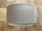 Dubbele lampenkap; off white en taupe, Huis en Inrichting, Lampen | Lampenkappen, Crème, 25 tot 50 cm, Rond, Ophalen of Verzenden