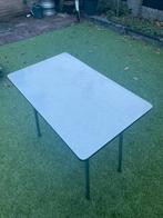 Vintage oude witte rechthoekige tafel brabantia 78x48, Huis en Inrichting, Tafels | Eettafels, Minder dan 50 cm, 100 tot 150 cm