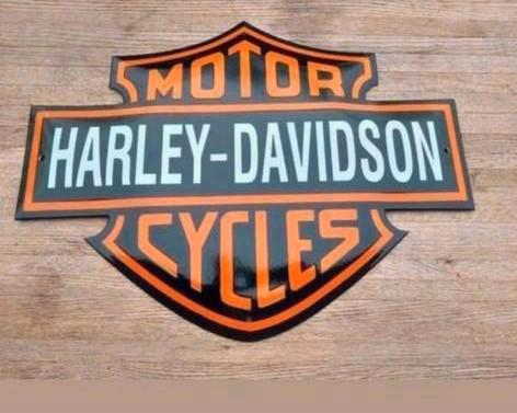 Harley-Davidson Emaille Bord, Antiek en Kunst, Antiek | Emaille, Ophalen of Verzenden