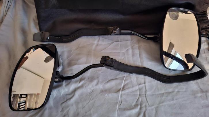 Caravanspiegels Emuk Volvo V70 P24 met XL spiegelkoppen, Caravans en Kamperen, Caravan accessoires, Zo goed als nieuw, Ophalen