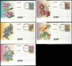 ZUID AFRIKA 2007 5x PP. Bloemen Postcards, CTO, Verzenden, Gestempeld, Dier of Natuur