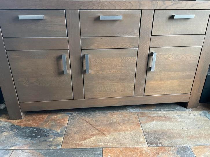 Mooi Eiken Dressoir - 173cm breed, Huis en Inrichting, Kasten | Dressoirs, Gebruikt, 150 tot 200 cm, 50 tot 75 cm, Met lade(s)