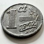 1 cent munt 1942 zink, Postzegels en Munten, Munten | Nederland, Verzenden, Koningin Wilhelmina, 1 cent