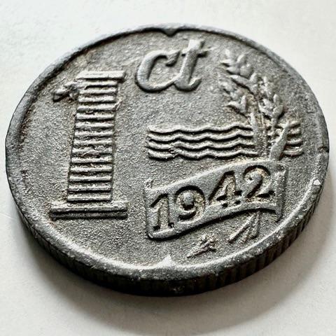 1 cent munt 1942 zink, Postzegels en Munten, Munten | Nederland, 1 cent, Koningin Wilhelmina, Verzenden
