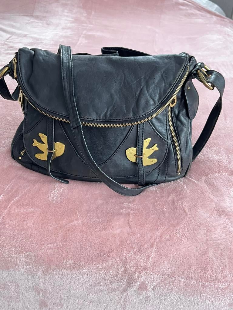 Leren petal to the metal Marc by Marc Jacobs, Ophalen of Verzenden, Gebruikt, Zwart, Handtas