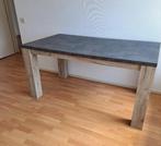Moderne houten eettafel 4 tot 6 personen - zo goed als nieuw, Ophalen, 50 tot 100 cm, Zo goed als nieuw, Vijf personen of meer