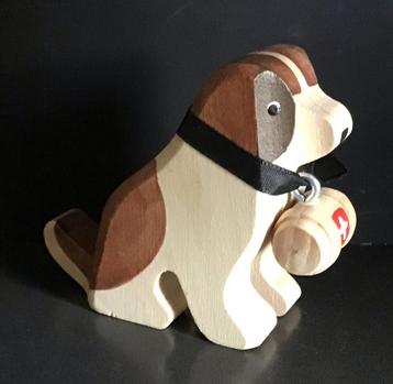 TRAUFFER Zwitsers Hondje - Houten st Bernard hond. beschikbaar voor biedingen