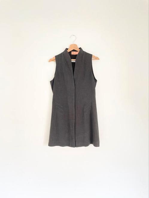 Vintage Armani Collezioni Gilet/minijurk – Jaren '90 – mt 36, Kleding | Dames, Jurken, Zo goed als nieuw, Maat 36 (S), Grijs, Boven de knie