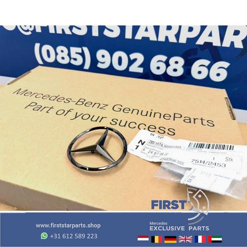W214 STER Kofferbak LOGO achterklep EMBLEEM zwart W176 W117, Auto-onderdelen, Carrosserie en Plaatwerk, Mercedes-Benz, Gebruikt