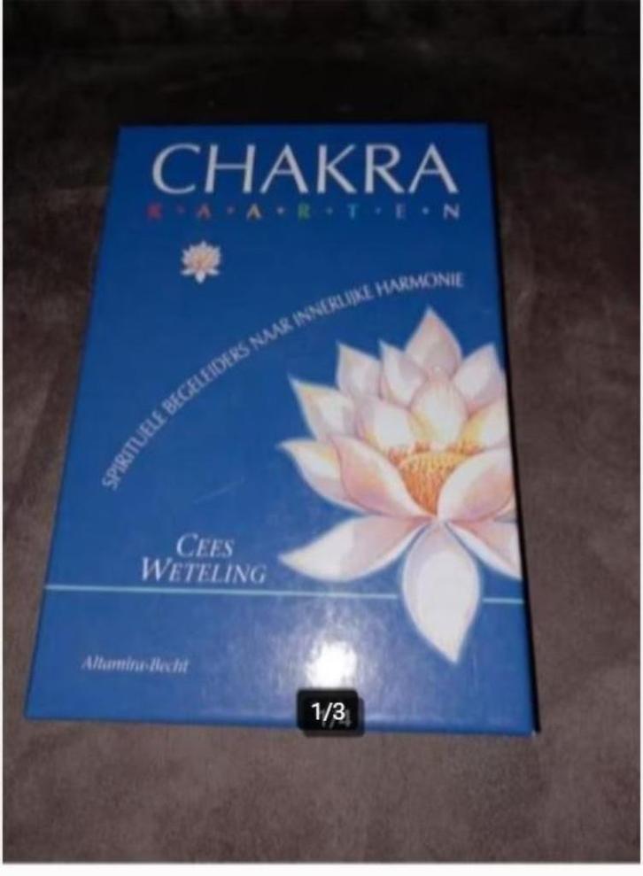 Chakra kaarten cees weteling, Boeken, Esoterie en Spiritualiteit, Zo goed als nieuw, Overige typen, Tarot of Kaarten leggen, Ophalen of Verzenden