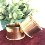 3 Vintage koperen servetringen, Antiek en Kunst, Antiek | Koper en Brons, Ophalen of Verzenden