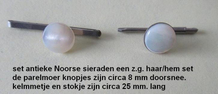 unieke set Noorse sieraden set, z.g. HEM / HAAR, rond 1850, Sieraden, Tassen en Uiterlijk, Antieke sieraden, Overige typen, Overige materialen