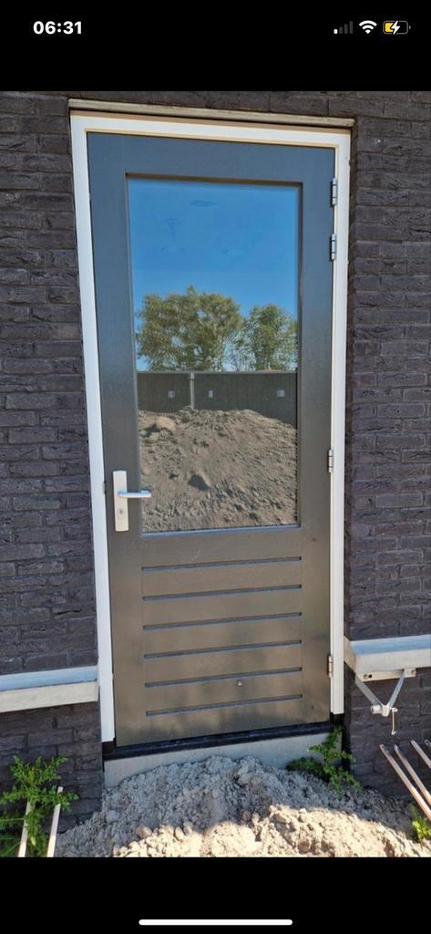 Nieuwe achterdeur + kozijn 1035*2440, Tuin en Terras, Schuttingen, Nieuw, Glas, Minder dan 3 meter, Ophalen