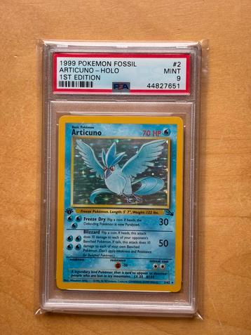 2/62 Articuno 1st. Edition - HOLO - PSA 9 beschikbaar voor biedingen
