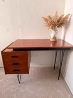 Tijsseling Nijkerk spinpoot bureau – vintage jaren ’60, Ophalen, Gebruikt, Bureau