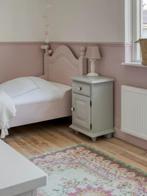 Meidenkamer bed kast nachtkast grenen blauw roze, Huis en Inrichting, Ophalen, Zo goed als nieuw, Grenenhout, Met hangruimte