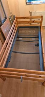 Flexa bed met Auping elektrische spiraal 200 x 90 cm, Ophalen, 90 cm, Eenpersoons, 200 cm
